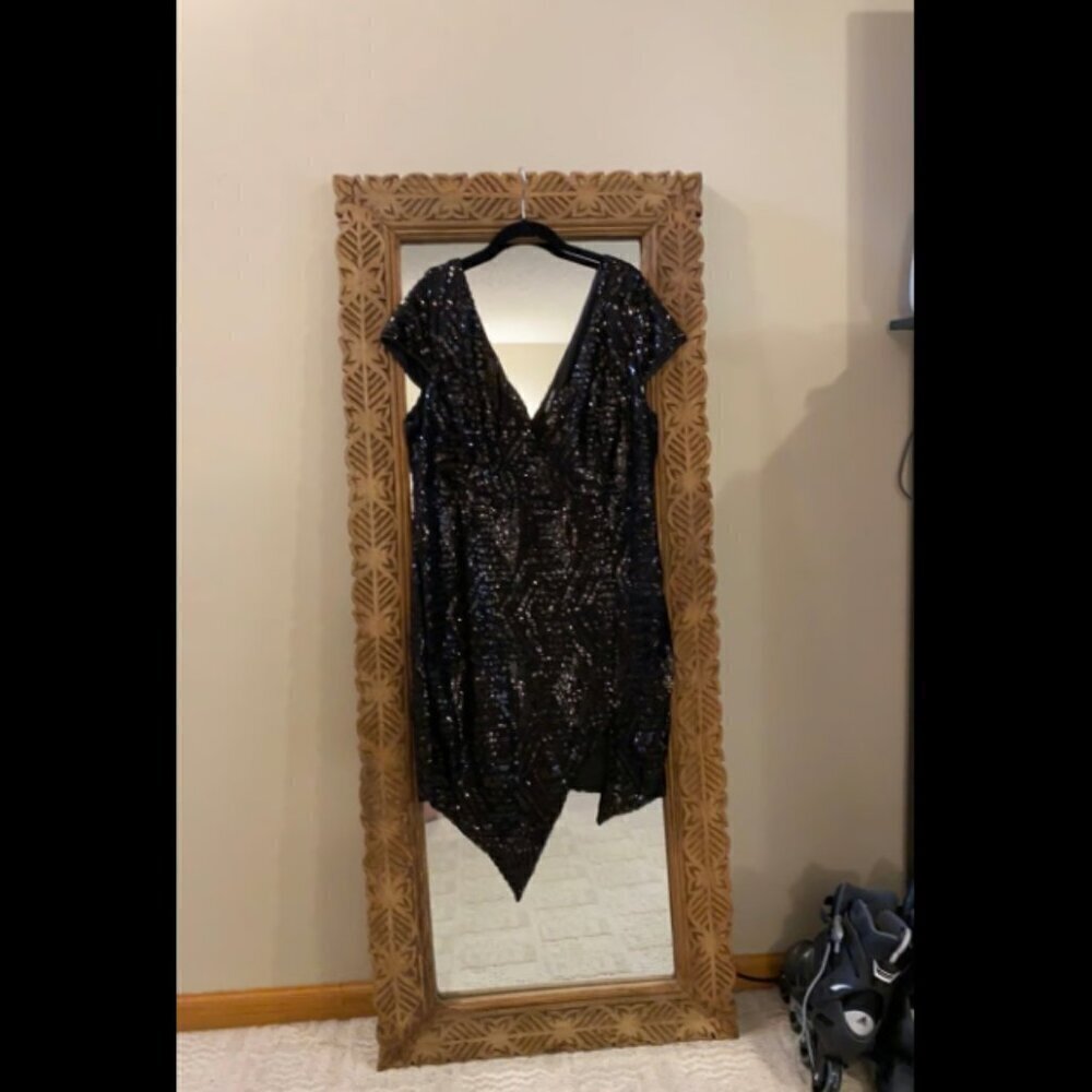 Charlotte Russe Cute Black Sequin Dress - 3X